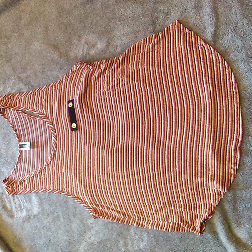 Banabee racerback striped tank top